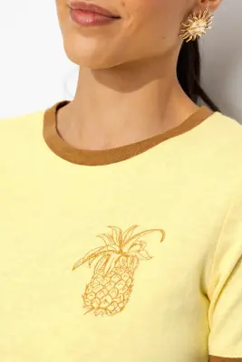 T-shirt motif ananas Femme — photo 5