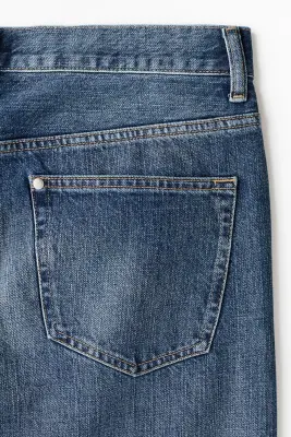 Loose Straight Jeans - Bleu denim — photo 4