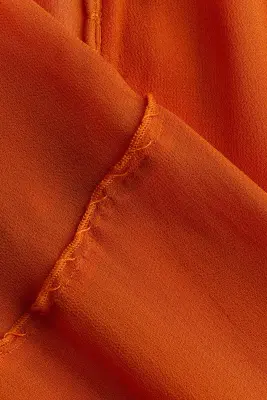 Blouse vaporeuse à nouer - Orange — photo 4