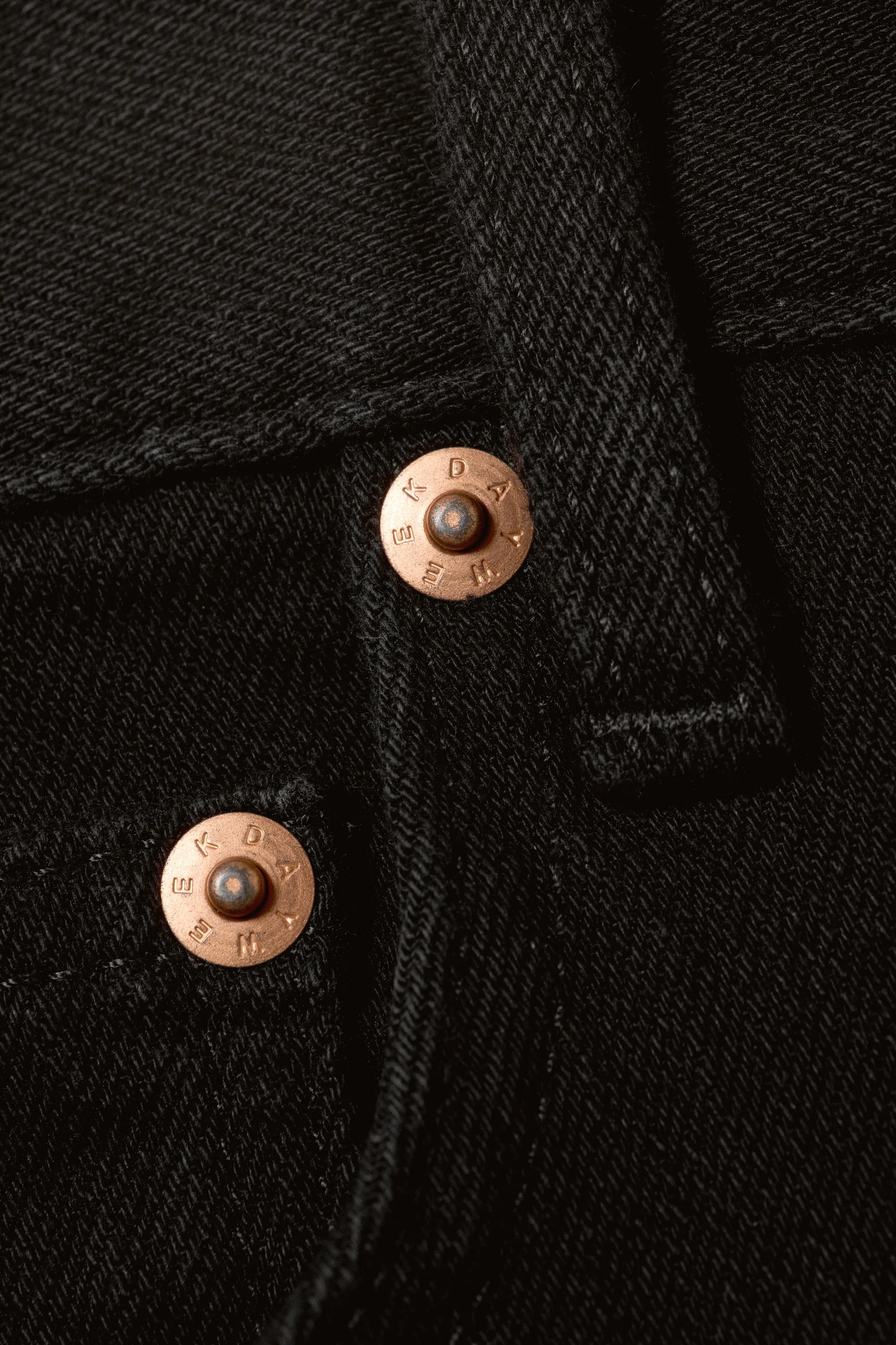 Jean droit ajusté taille mi-haute Orion - Black Rinse - Noir