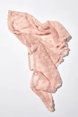 Foulard de hanches en mesh brodé - Rose clair — photo 2