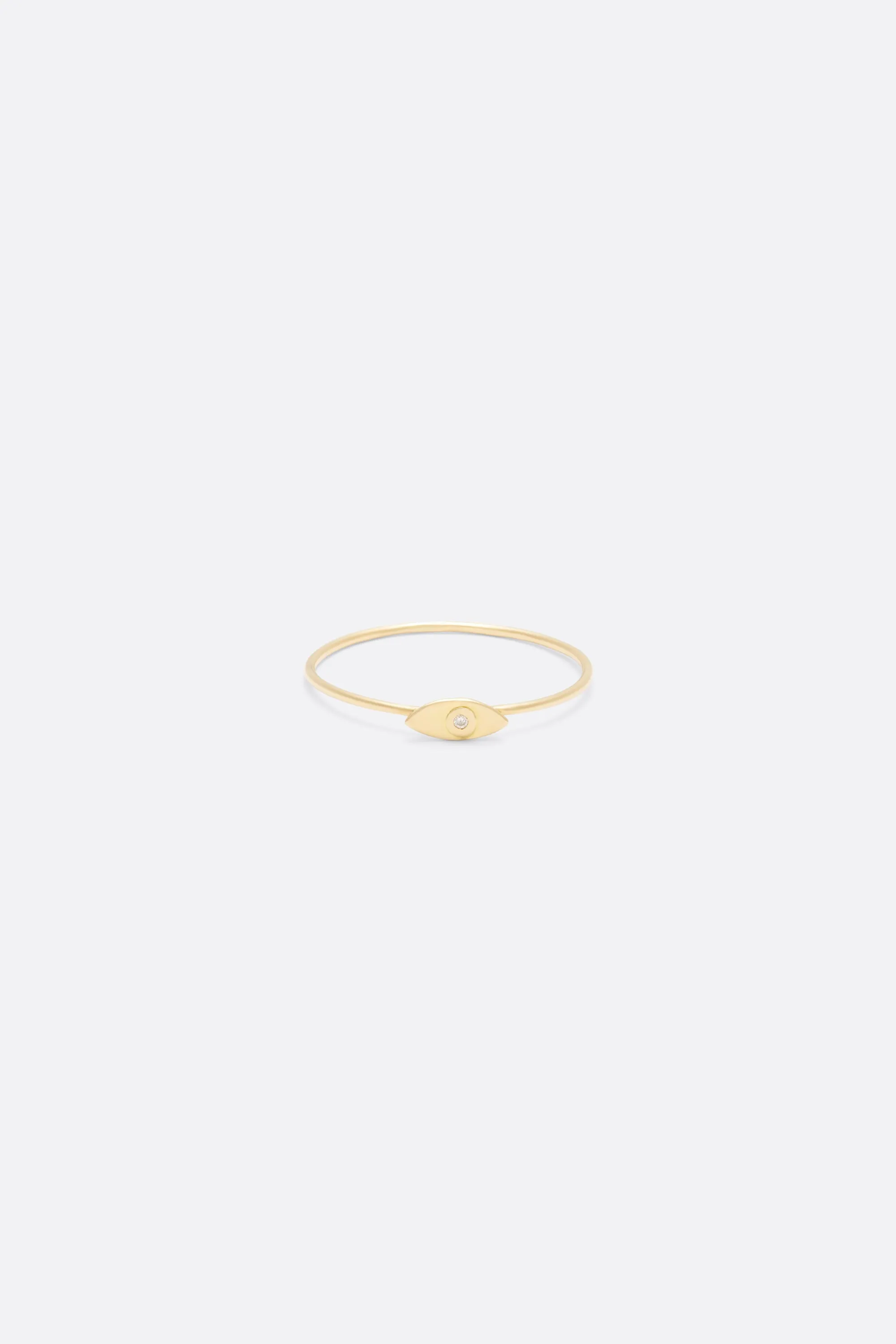 BAGUE GABIN PETIT MODELE - Or blanc 18 carats