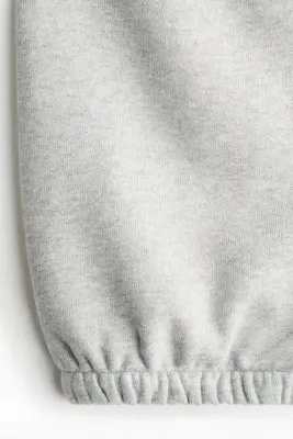 Pantalon jogger en coton - Gris clair chiné — photo 3