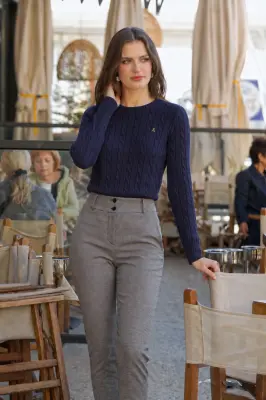 Christina Wool Sweater - Blue — photo 3