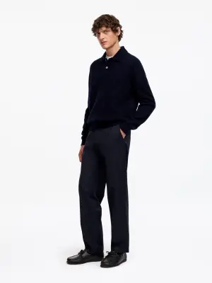 Pantalon habillé décontracté - Bleu foncé — photo 2
