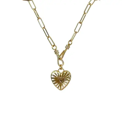 Collier coeur  ajouré - Virginie Berman — photo 1