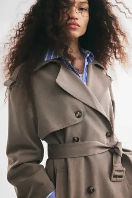Trench-coat court - Taupe — photo 2
