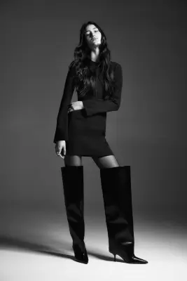 Robe à dos ouvert - Noir — photo 3