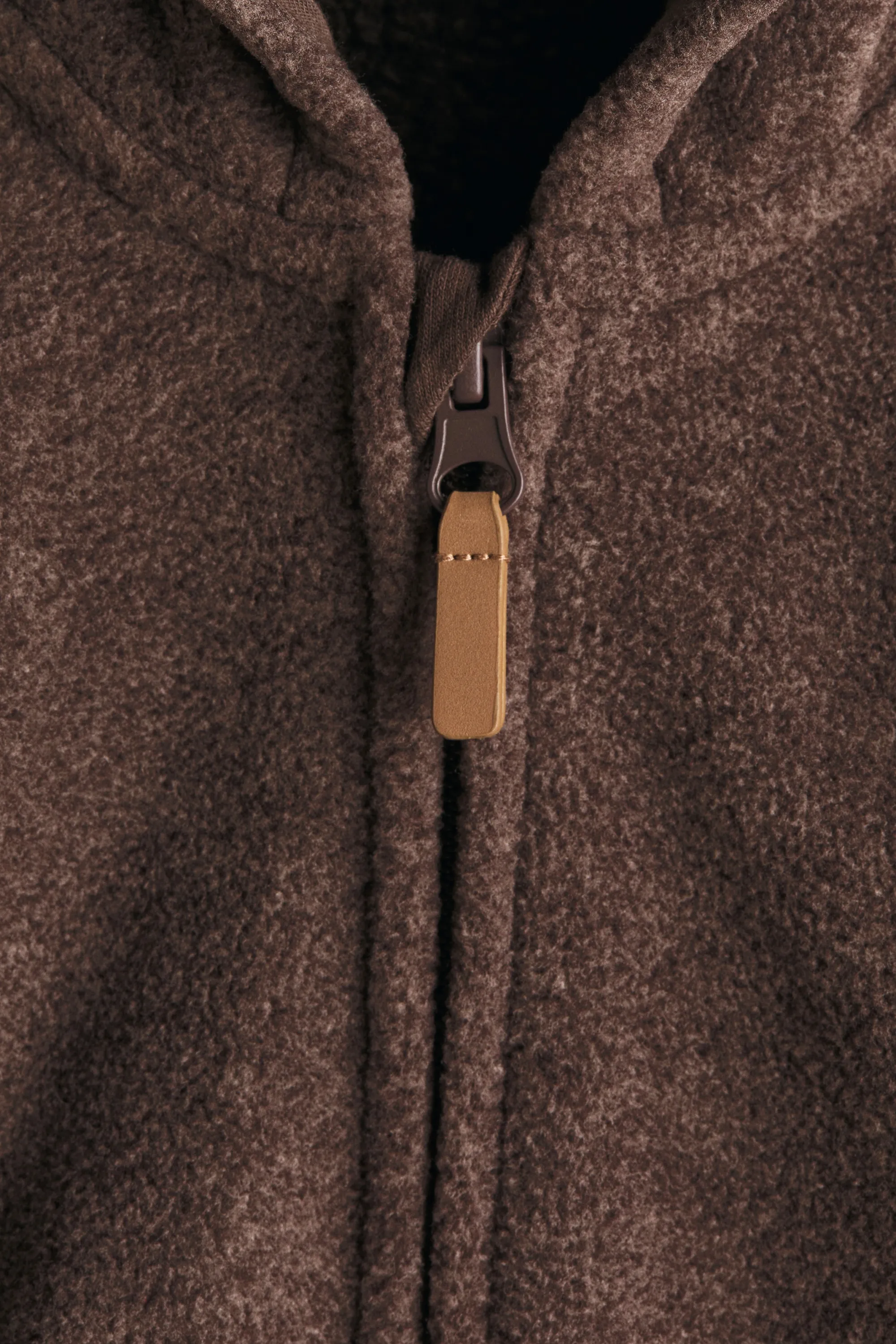 Combinaison à capuche en tissu polaire - Marron