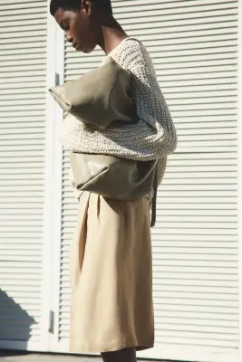 Short Bermuda en lin mélangé - Beige — photo 1