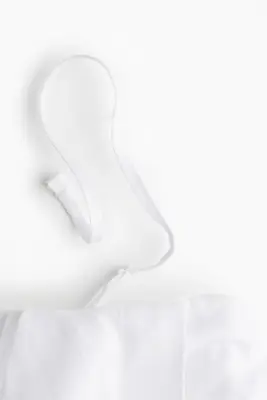 Robe bandeau en lin - Blanc — photo 2