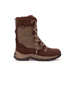 W Tall Lace Waterproof Snow Dark Brown — photo 1