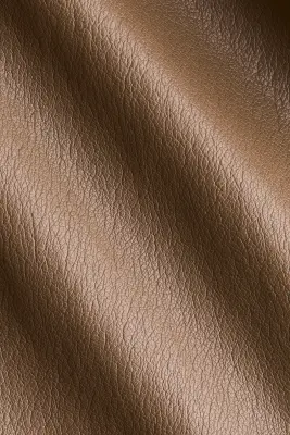 Pantalon en tissu enduit - Beige foncé — photo 5