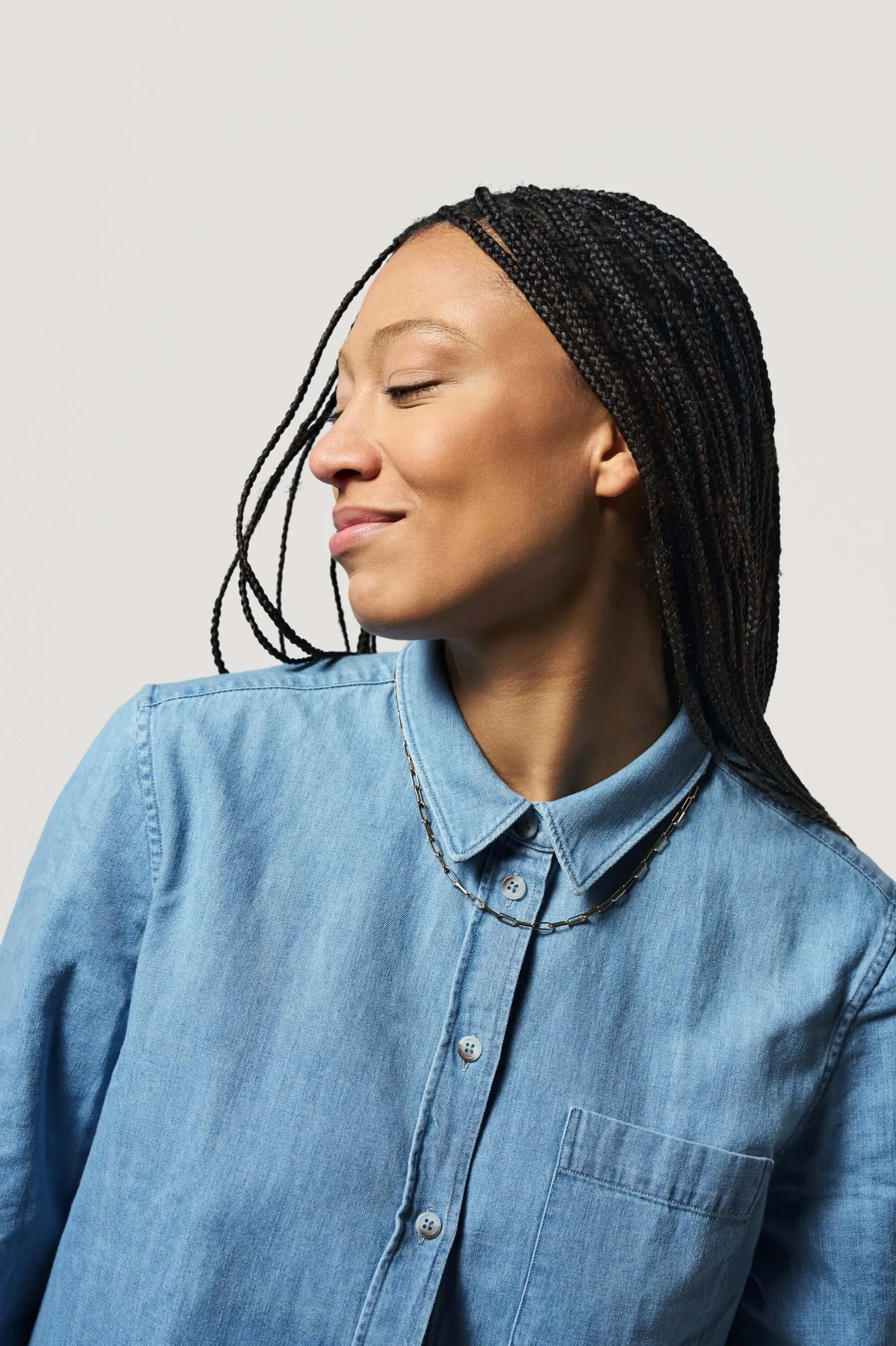 La chemise en jean - Bleu clair