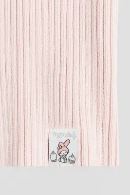 Snood en maille côtelée - Rose clair/My Melody — photo 1