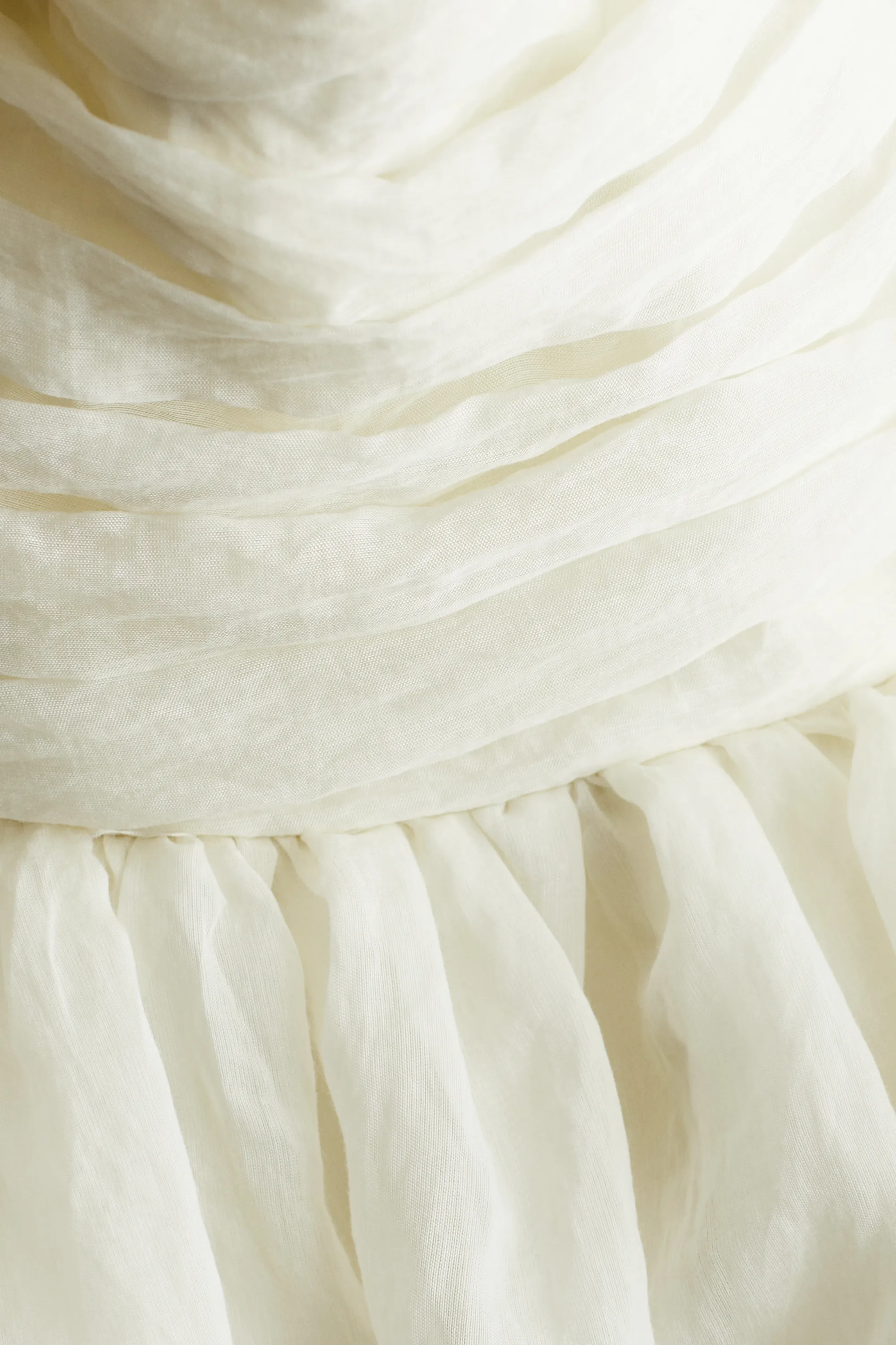 Robe bustier avec jupe évasée - Blanc