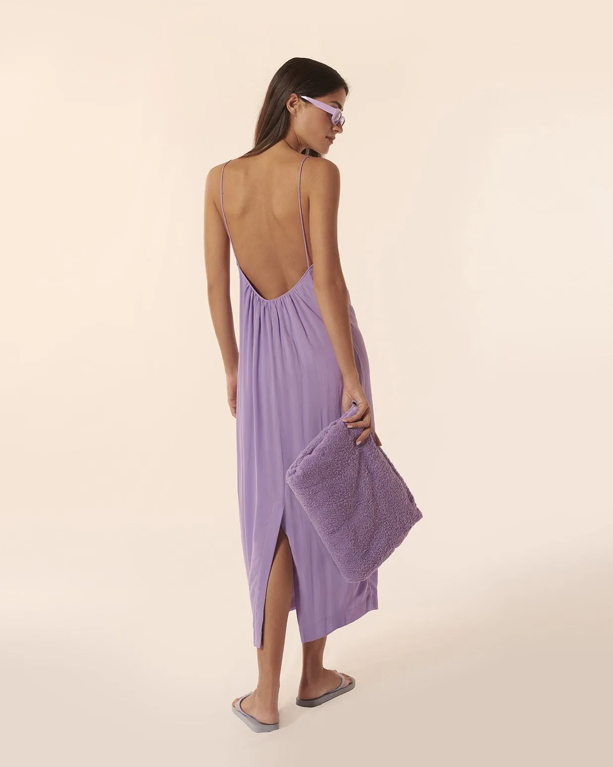 Robe longue Blake violet syrup – Karma Koma