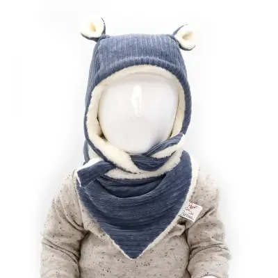 Bonnet bébé doublé en velours (au choix) – Rien Que Des Bêtises
