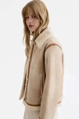 Veste double face - Beige clair — photo 3