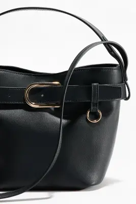 Sac seau crossbody - Noir — photo 2