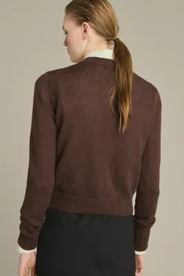 CARDIGAN GRIFFITH MARRON — photo 2