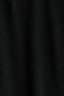 Pantalon en maille côtelée - Noir — photo 4