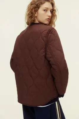 Veste matelassée - Marron foncé — photo 2