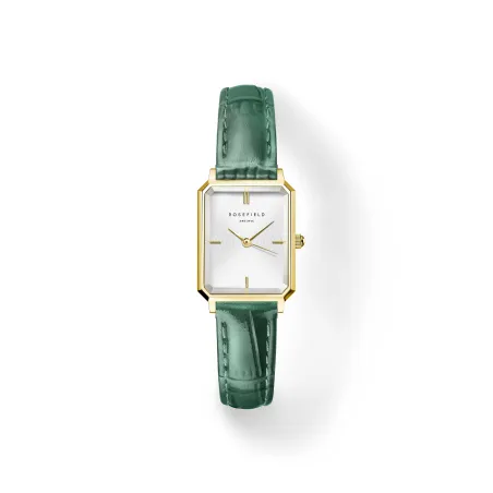 Rosefield Octagon XS Cuir Emeraude OWGLG-O86