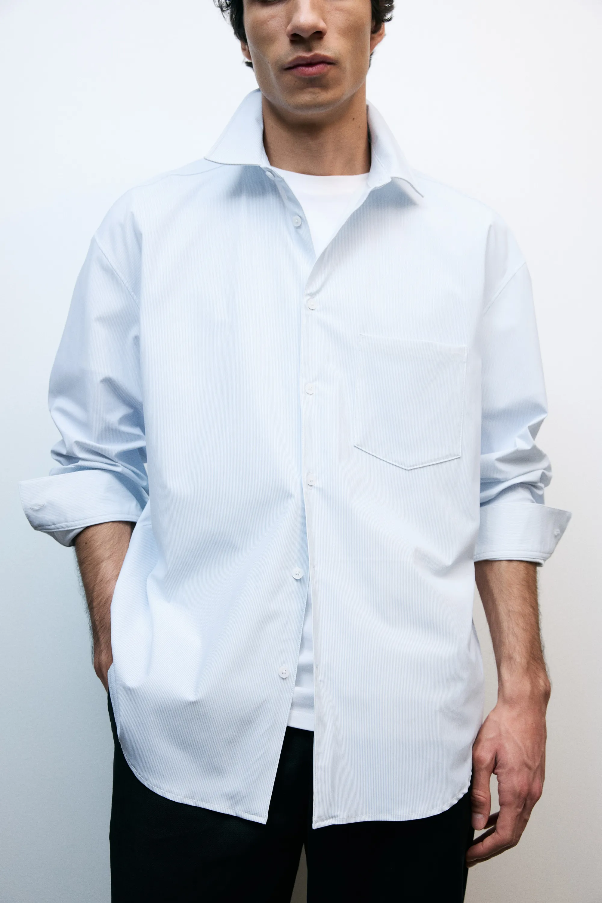 Chemise Cooling Loose Fit - Bleu clair