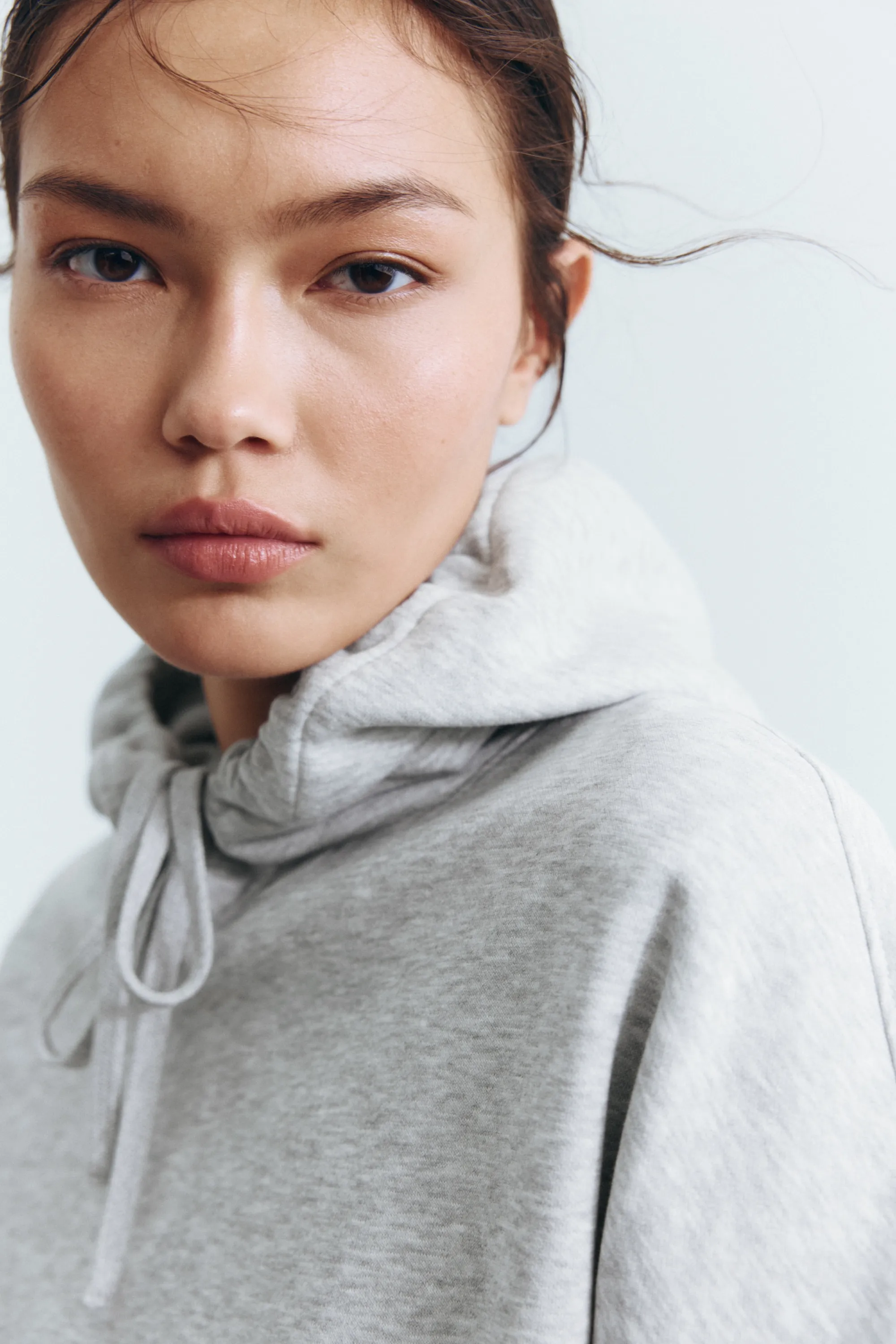 Hoodie - Gris clair chiné