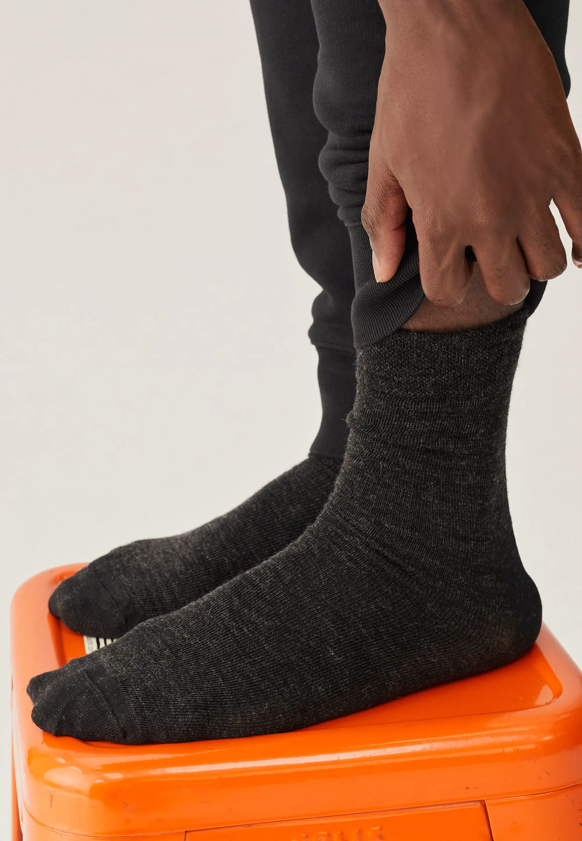 Les chaussettes en laine - Gris anthracite