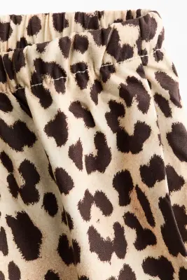MAMA Short à cordon - Beige/imprimé léopard — photo 3