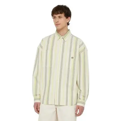 DICKIES CHEMISE RAYEE Jaune — photo 1