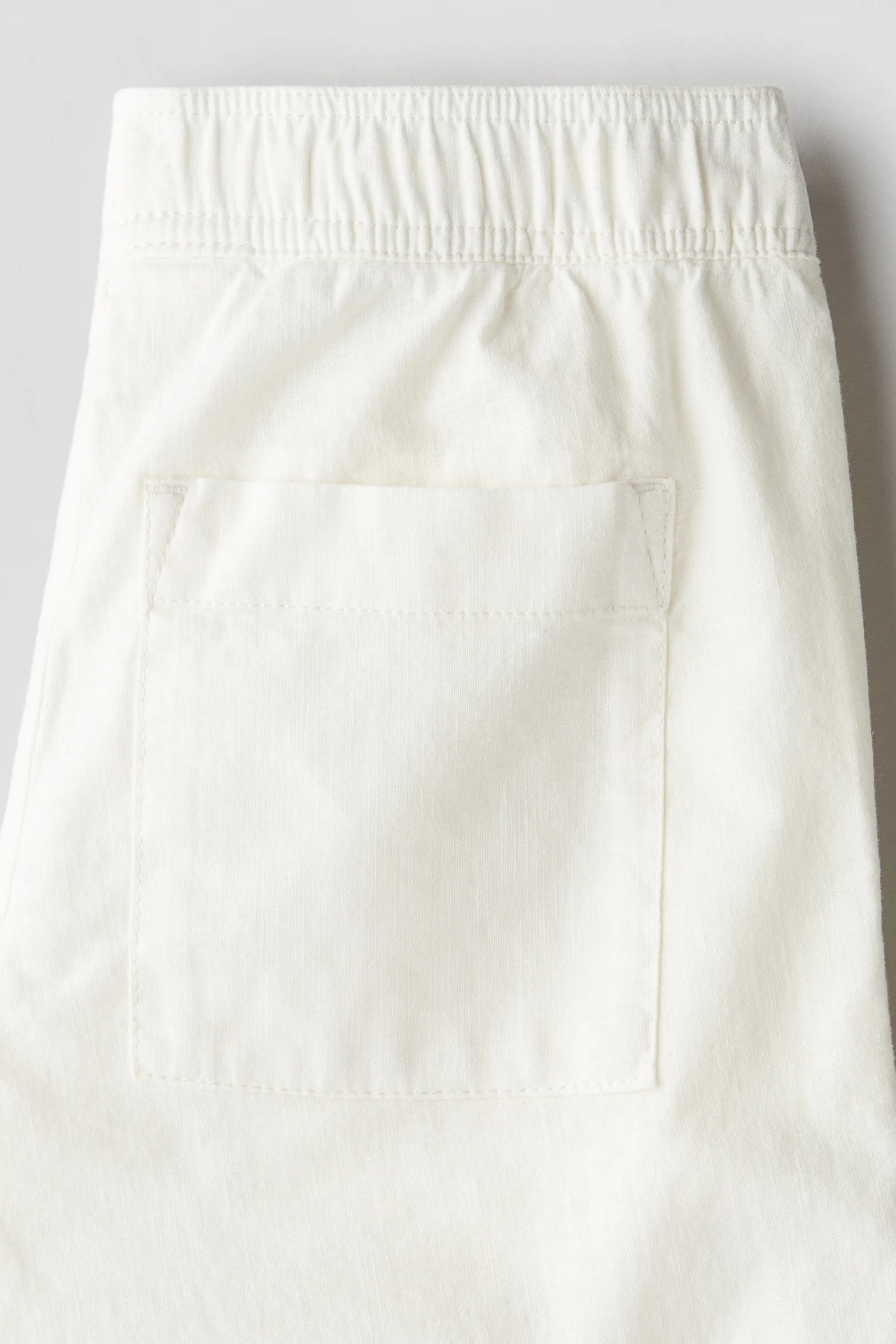 Pantalon en lin mélangé - Crème