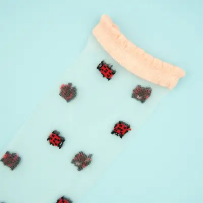 Chaussettes transparentes Coccinelle Coucou Suzette — photo 2