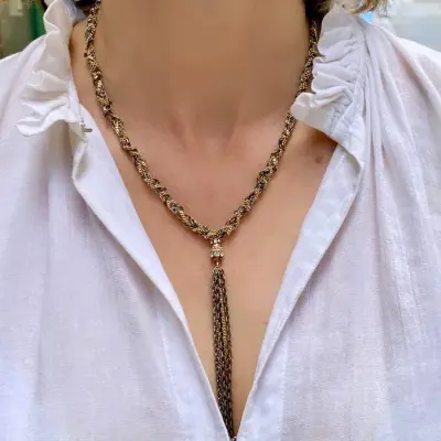 Collier Antique Gold 1J005 - Marie Laure Chamorel — photo 2