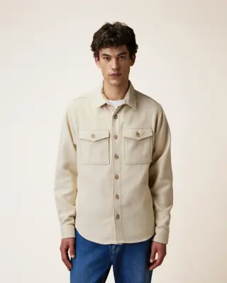 Faguo – Surchemise Flavigny Beige Foncé — photo 3