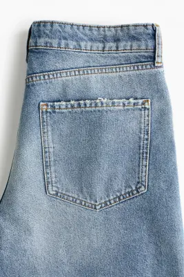 Baggy Regular Waist Jeans - Bleu denim — photo 4