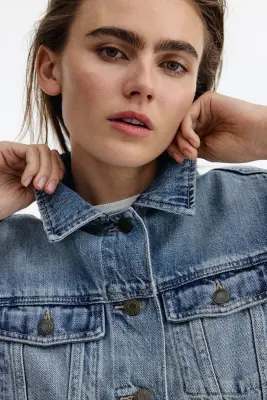 Veste en denim - Bleu denim clair — photo 1