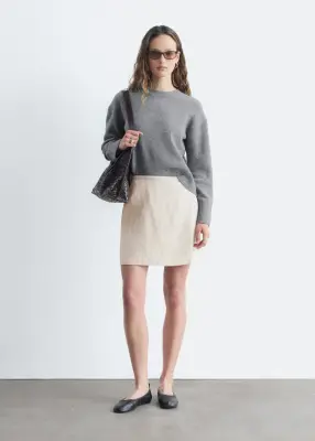 Pull décontracté en maille - Gris chiné — photo 1
