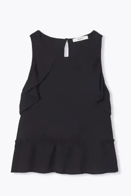 Top volanté uni Femme — photo 1