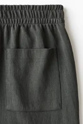 Pantalon jogger Relaxed Fit en interlock - Gris foncé — photo 5