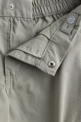 Pantalon cargo large - Vert kaki clair — photo 2