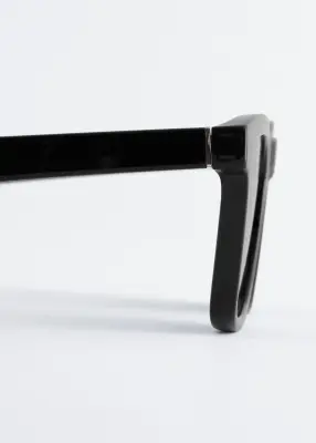 Lunettes de soleil carrées - Noir — photo 4