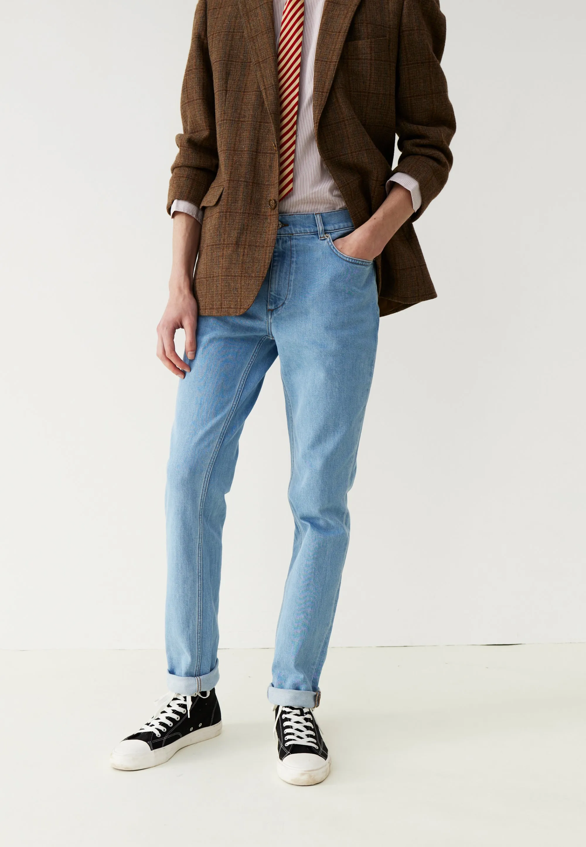 Le jean semi-slim - Bleu clair
