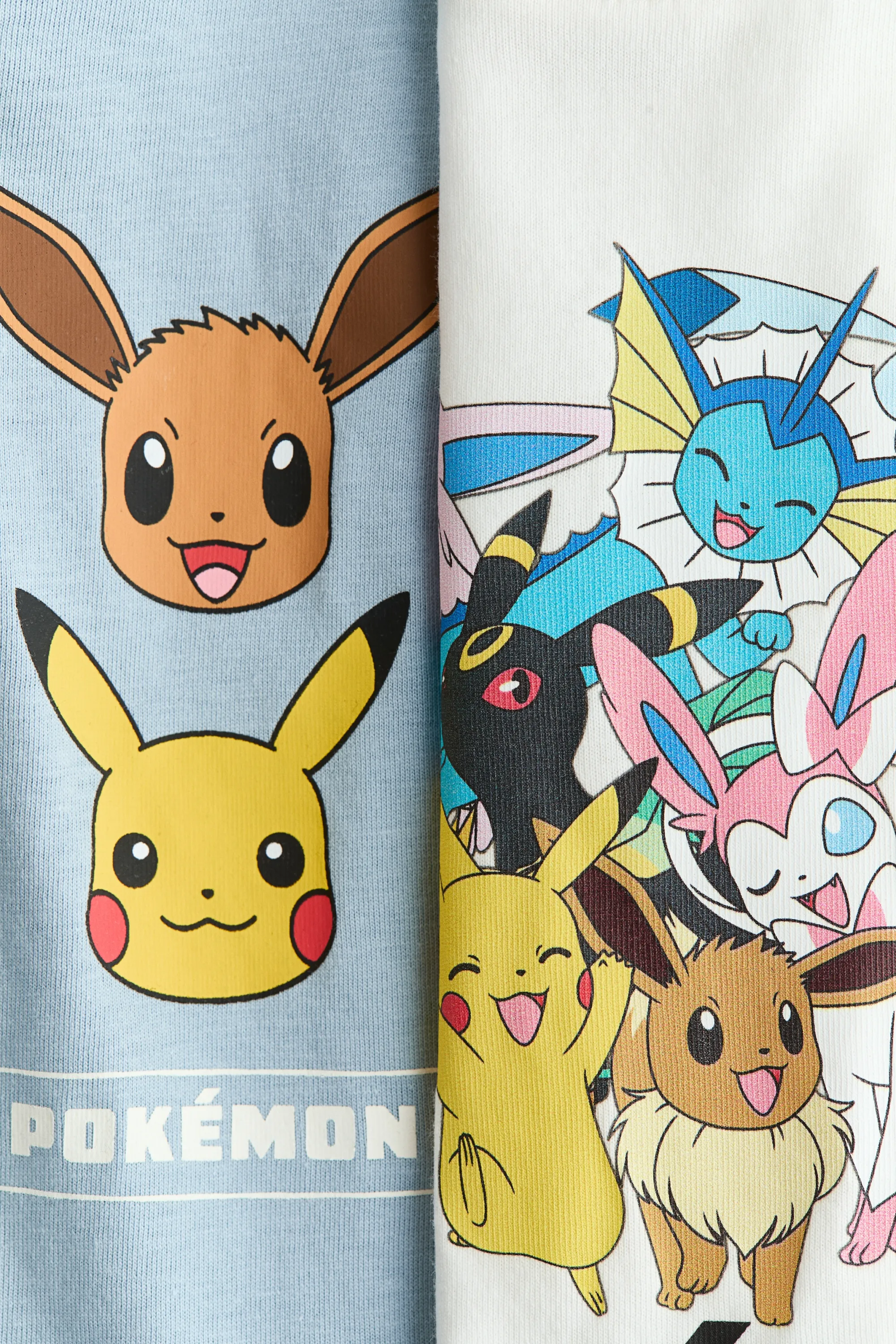 Lot de 2 T-shirts - Bleu clair/Pokémon