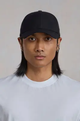 Casquette '6 panel' - Coton Noir — photo 2