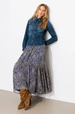 Chemise western en jean Femme — photo 5