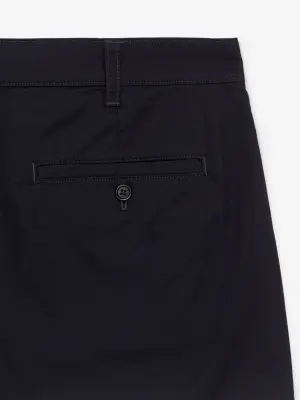 Short en coton - Bleu foncé — photo 2