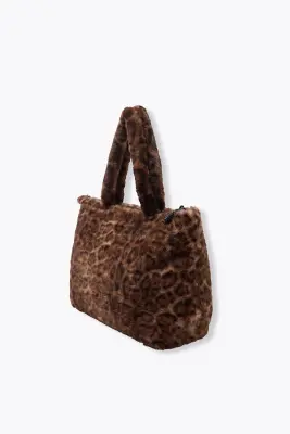Grand sac zippé léopard Femme — photo 4
